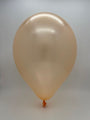 Inflated Balloon Image 11" Metallic Peach Decomex Linking Latex Balloons (100 Per Bag)
