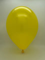 Inflated Balloon Image 5" Metallic Yellow Decomex Latex Balloons (100 Per Bag)