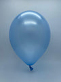 Inflated Balloon Image 11" Pearl Metallic Sky Blue Tuftex Latex Balloons (100 Per Bag)