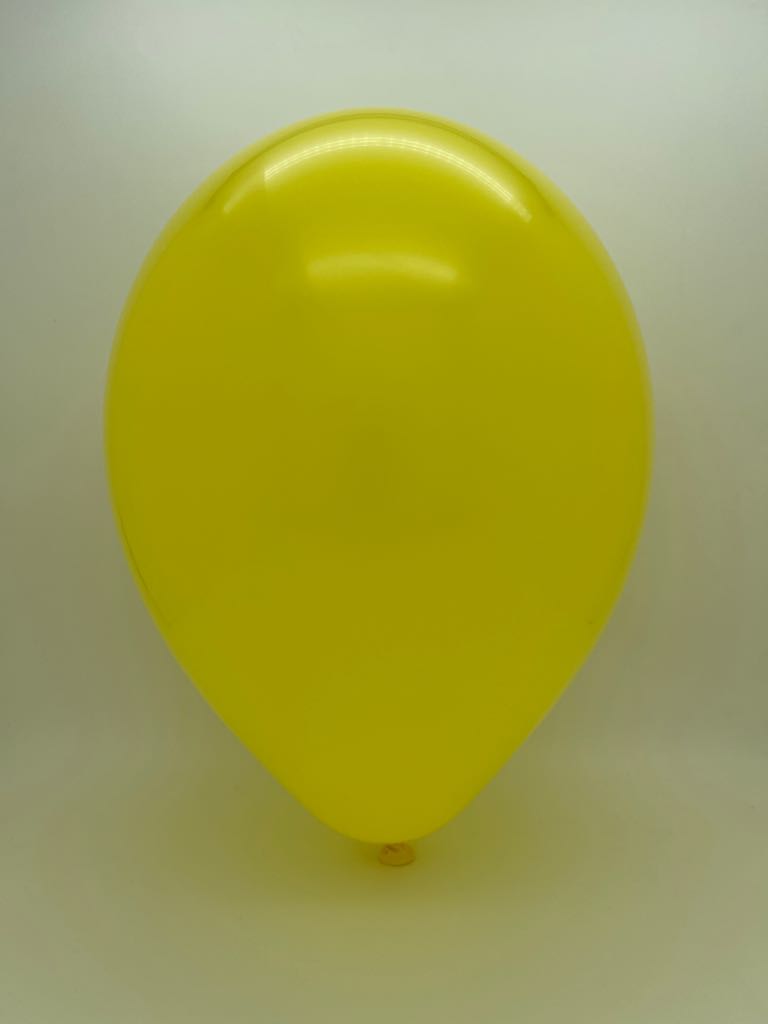 Inflated Balloon Image 11" Standard Yellow Tuftex Latex Balloons (100 Per Bag)
