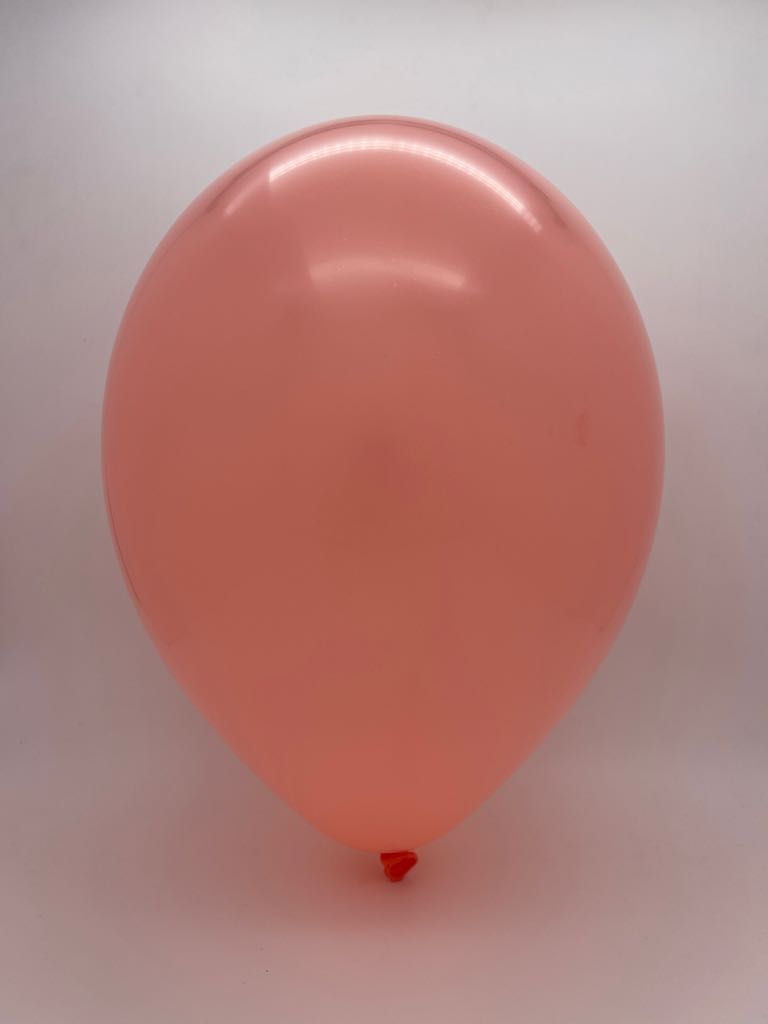 Inflated Balloon Image 11 Inch Tuftex Latex Balloons (100 Per Bag) Coral