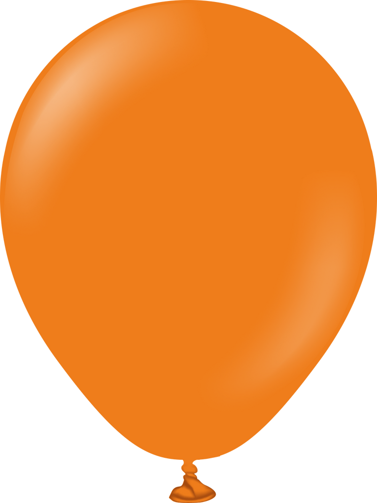 5" Kalisan Latex Balloons Standard Orange (50 Per Bag)