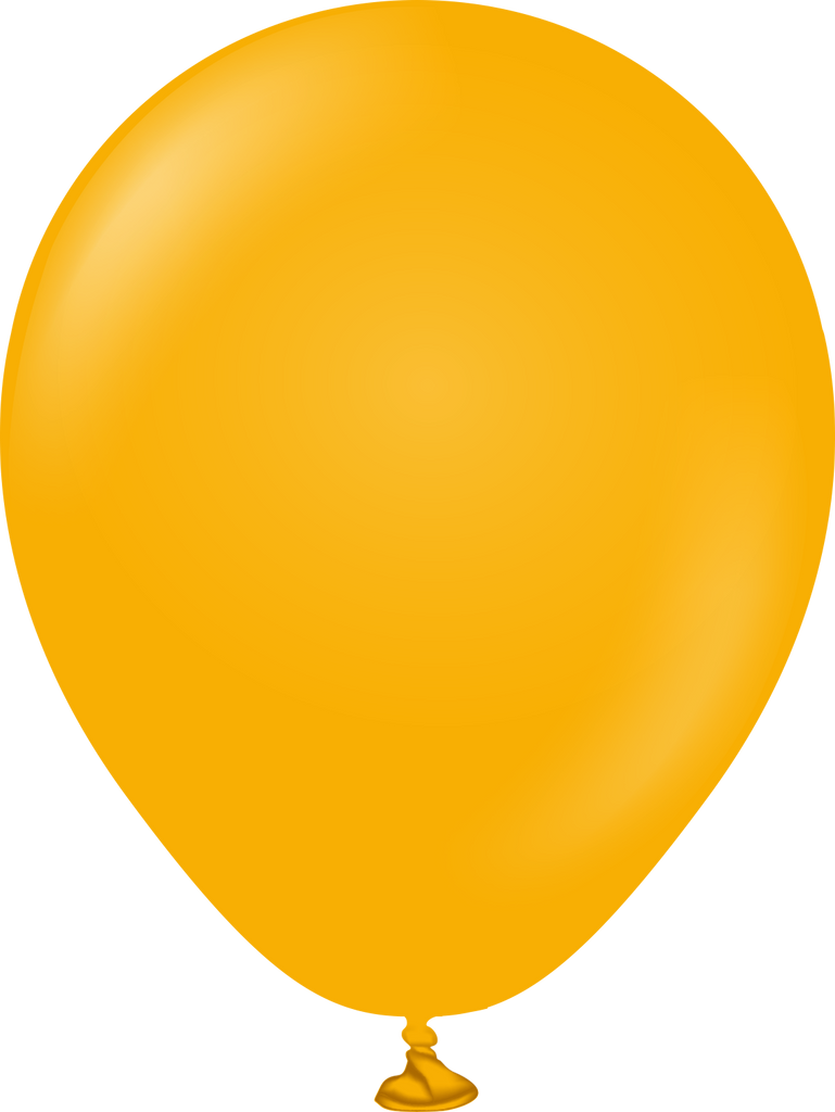 5" Kalisan Latex Balloons Standard Amber (50 Per Bag)
