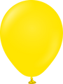 5" Kalisan Latex Balloons Standard Yellow (50 Per Bag)