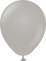 5" Kalisan Latex Balloons Standard Grey (50 Per Bag)