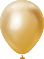 5" Kalisan Latex Balloons Mirror Gold (50 Per Bag)