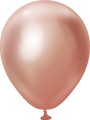 5" Kalisan Latex Balloons Mirror Rose Gold (50 Per Bag)