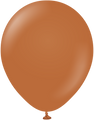 18" Kalisan Latex Balloons Standard Caramel Brown (25 Per Bag)