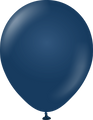 12" Kalisan Latex Balloons Standard Navy (50 Per Bag)