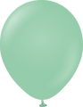 Not Inflated 18" Kalisan Latex Balloons Standard Mint Green (25 Per Bag) Manufactured By Kalisan In Turkey for Bargain Balloons