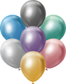 12" Kalisan Latex Balloons Mirror Assorted (50 Per Bag)