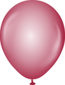 12" Kalisan Latex Balloons Crystal Burgundy (50 Per Bag)