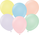 18" Kalisan Latex Balloons Pastel Matte Macaroon Assortment (25 Per Bag)