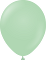18" Kalisan Latex Balloons Pastel Matte Macaroon Green (25 Per Bag)