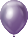 18" Kalisan Latex Balloons Mirror Violet (25 Per Bag)