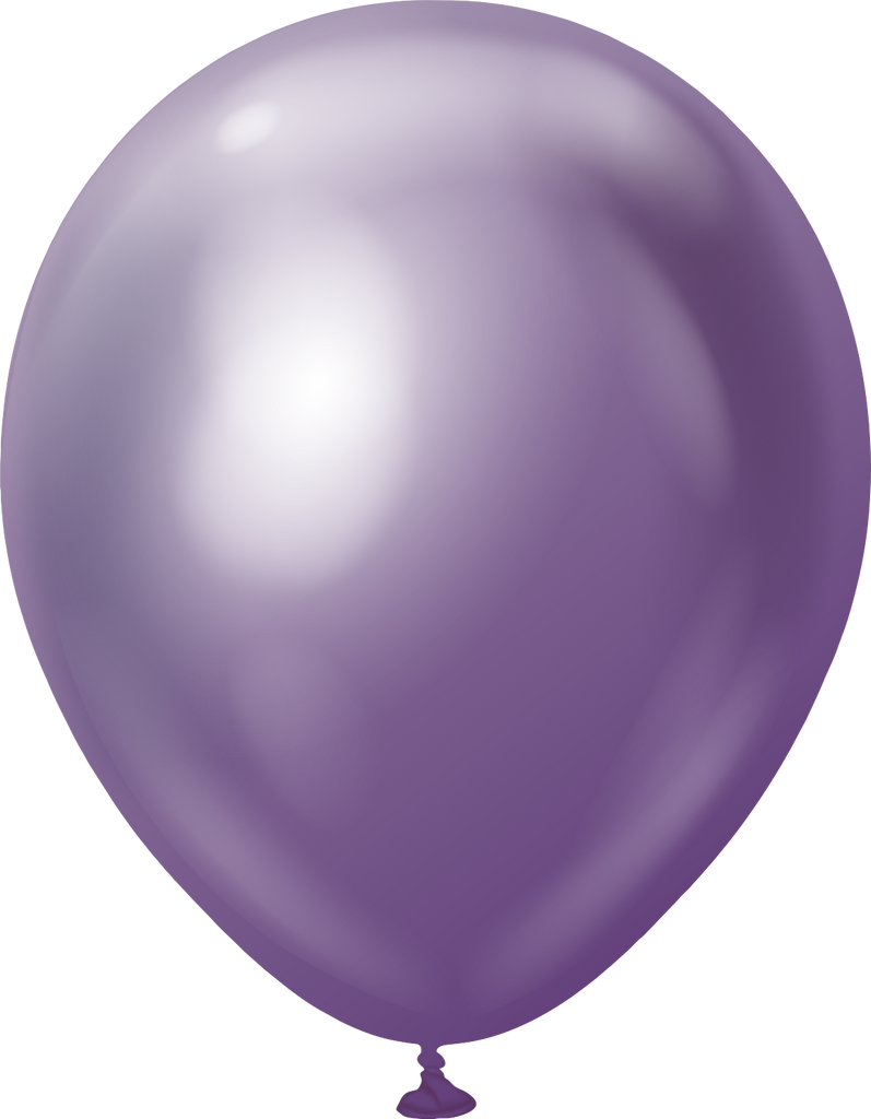 18" Kalisan Latex Balloons Mirror Violet (25 Per Bag)