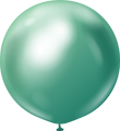 36" Kalisan Latex Balloons Mirror Green (2 Per Bag)