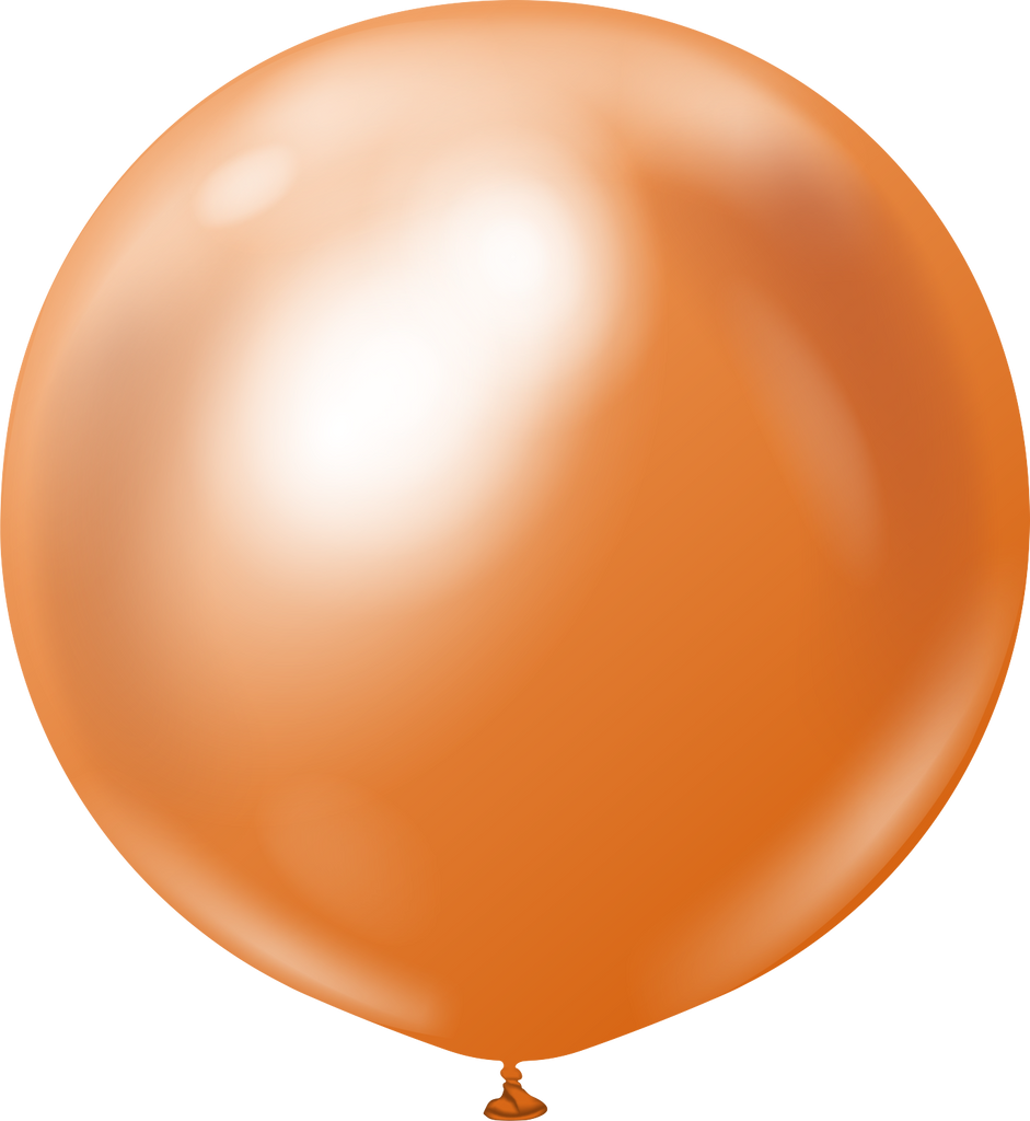 36" Kalisan Latex Balloons Mirror Copper (2 Per Bag)