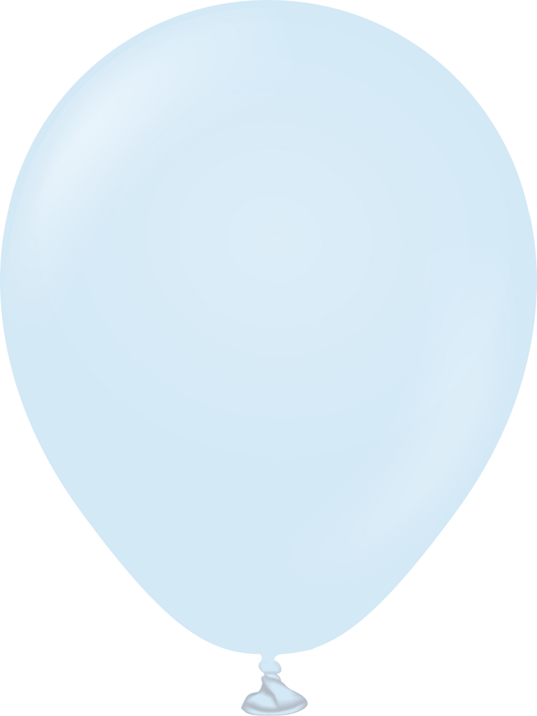5" Kalisan Latex Balloons Pastel Matte Macaroon Baby Blue (1000 Per Bag)