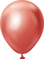 5" Kalisan Latex Balloons Mirror Red (50 Per Bag)