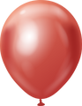 12" Kalisan Latex Balloons Mirror Red (50 Per Bag)