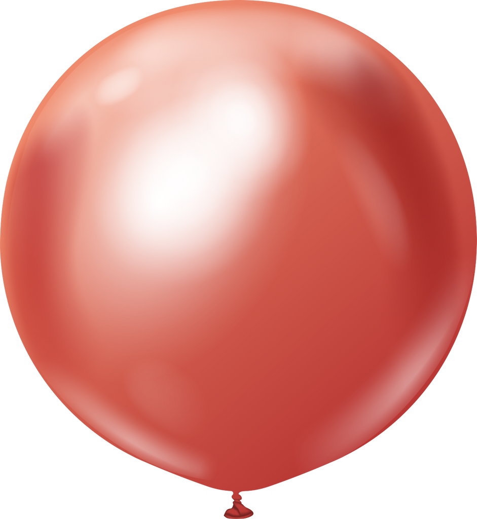 36" Kalisan Latex Balloons Mirror Red (2 Per Bag)