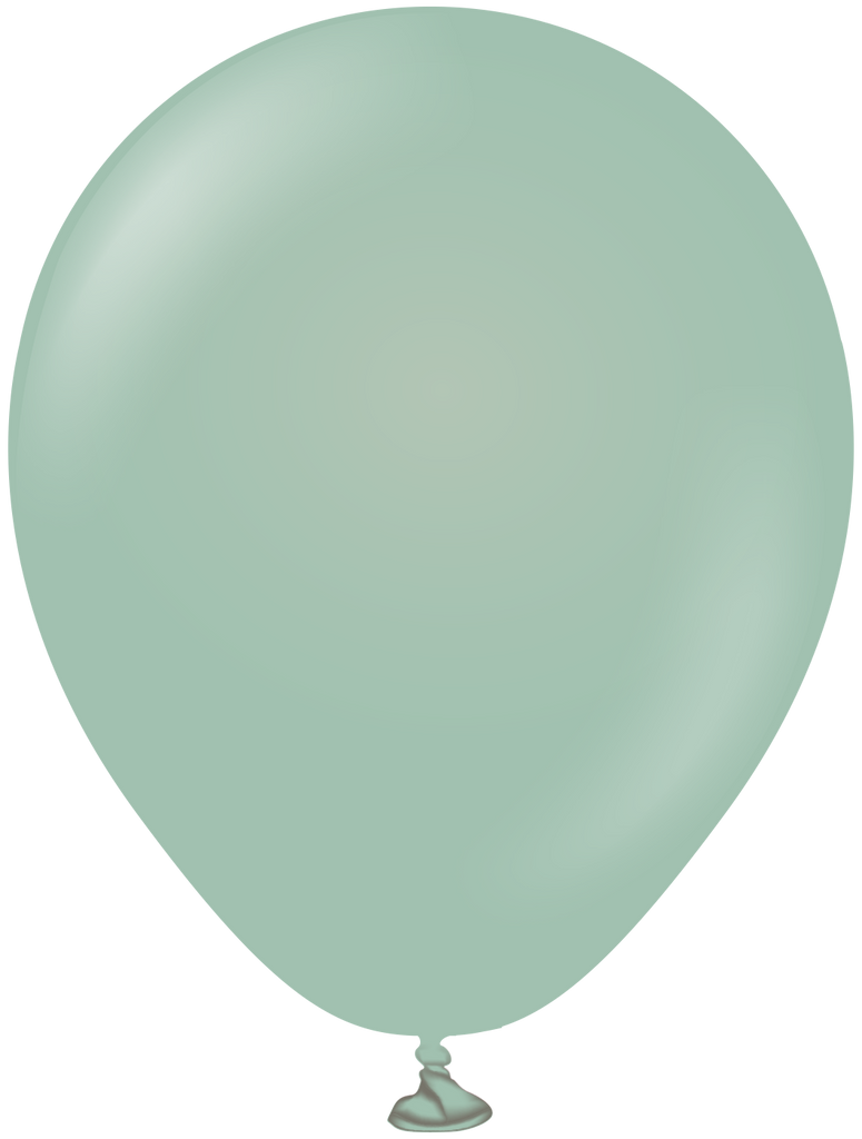 5" Kalisan Latex Balloons Retro Winter Green (50 Per Bag)