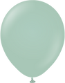 18" Kalisan Latex Balloons Retro Winter Green (25 Per Bag)
