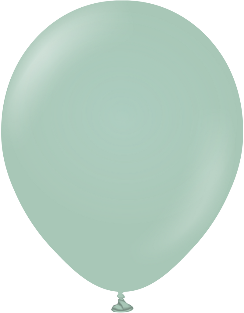 18" Kalisan Latex Balloons Retro Winter Green (25 Per Bag)