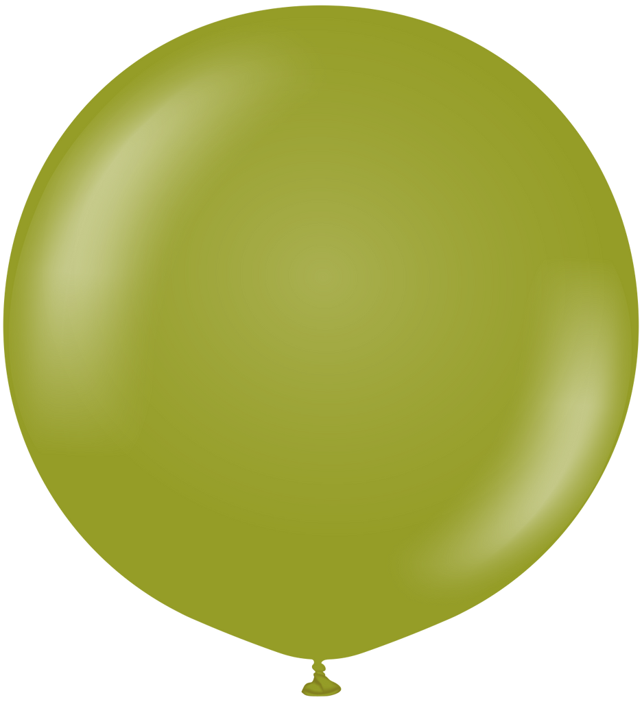 24" Kalisan Latex Balloons Retro Olive (5 Per Bag)