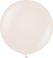 24" Kalisan Latex Balloons Retro White Sand (5 Per Bag)