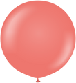 36" Kalisan Latex Balloons Standard Coral (2 Per Bag)