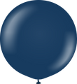 36" Kalisan Latex Balloons Standard Navy (2 Per Bag)