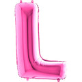40" Foil Shape Megaloon Balloon Letter L Fuschia