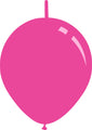 6" Deco Fuchsia Decomex Linking Latex Balloons (100 Per Bag)