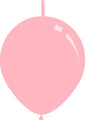 6" Deco Light Pink Decomex Linking Latex Balloons (100 Per Bag)