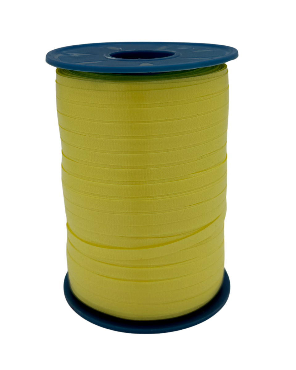 Light Yellow Poly Balloon Curling Ribbon 3/16