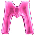 40" Foil Shape Megaloon Balloon Letter M Fuschia