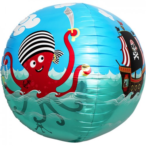 17" Pirate Sphere Foil Balloon
