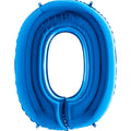 40" Foil Shape Megaloon Balloon Letter O Blue