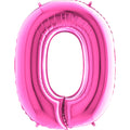40" Foil Shape Megaloon Balloon Letter O Fuschia