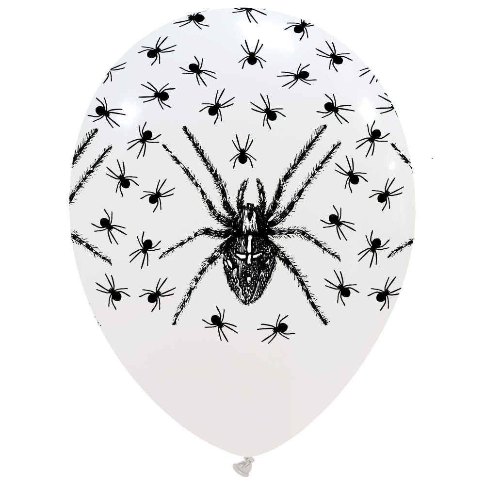 Uninflated 12 Inches Spiders All Around (25 Per Bag) Cattex Brand Latex Balloons Manufacturered By Cattex