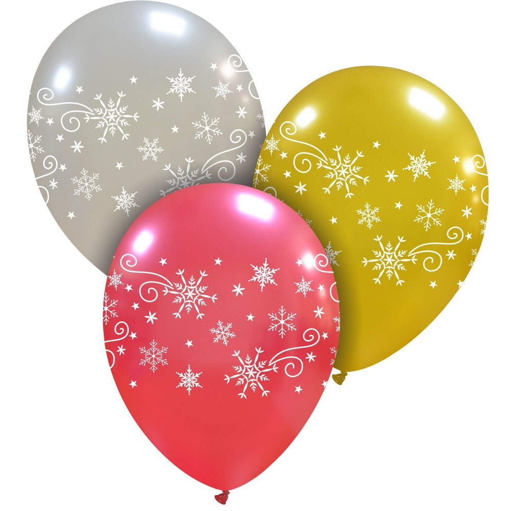 Uninflated 12 Inches Christmas Ornament Around (25 Per Bag) Cattex Brand Latex Balloons Manufacturered By Cattex