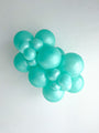 5" Pearl Metallic Seafoam Tuftex Latex Balloons (50 Per Bag) Manufacturer Inflated Image