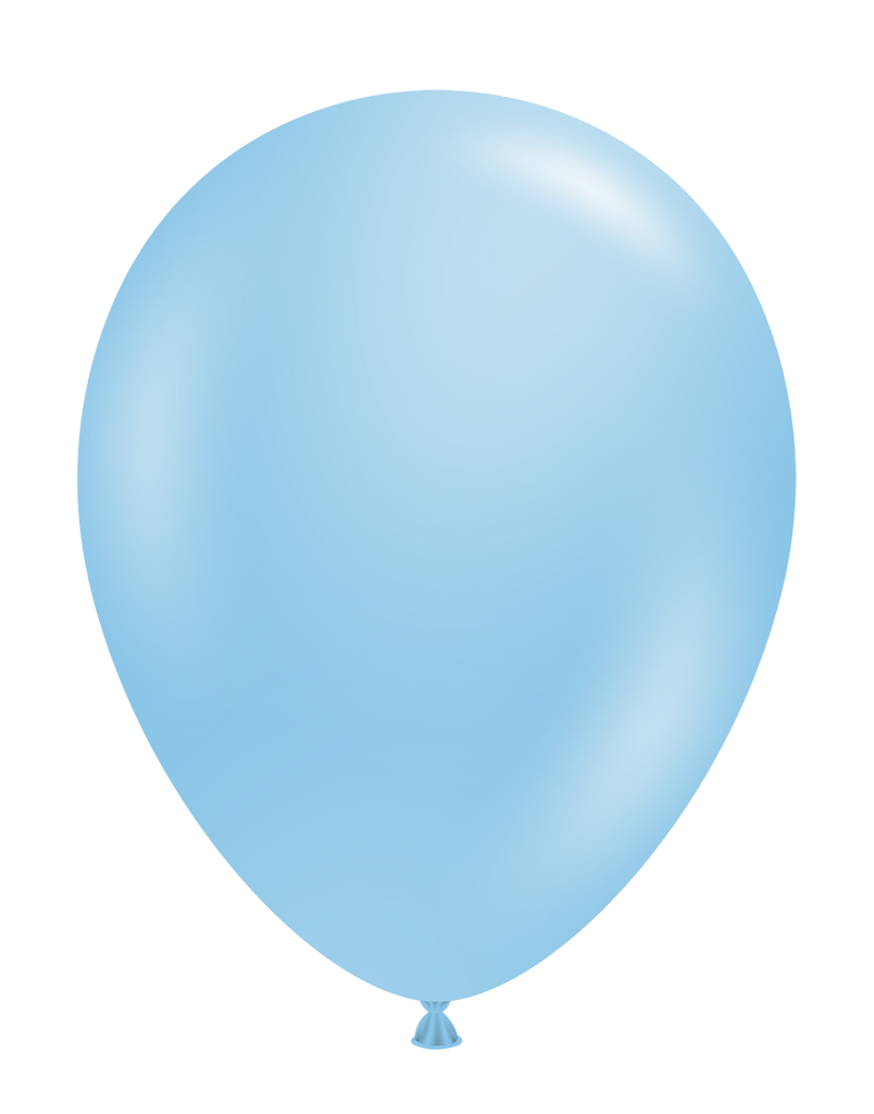 17" Pastel Baby Blue Tuftex Latex Balloons (50 Per Bag)