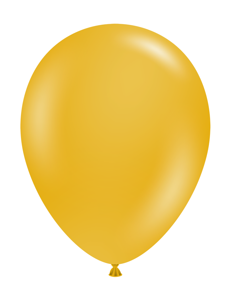 11" Mustard Tuftex Latex Balloons (100 Per Bag)