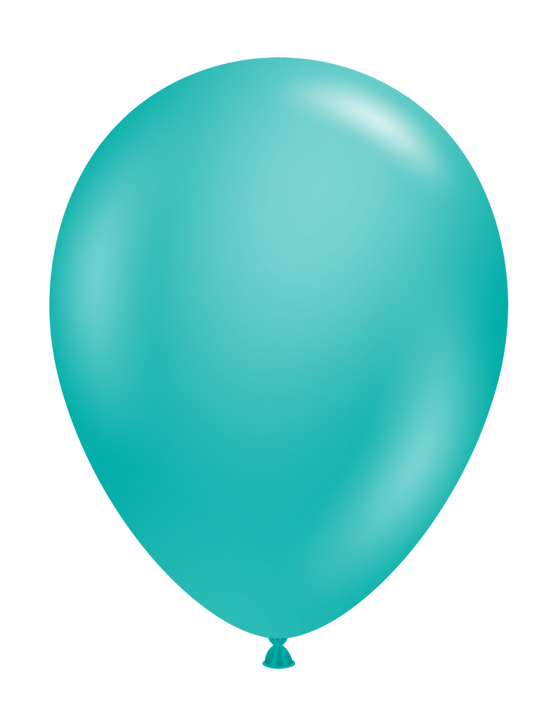 17" Pastel Teal Tuftex Latex Balloons (50 Per Bag)