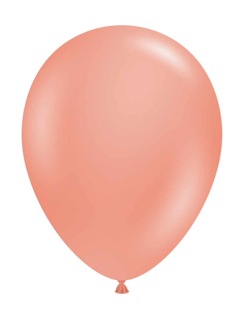 11 Inch Tuftex Latex Balloons (100 Per Bag) Rose Gold