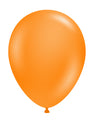Uninflated 11" Crystal Tangerine Tuftex Latex Balloons (100 Per Bag) Made By Maple City Rubber Made in the US and Canada
