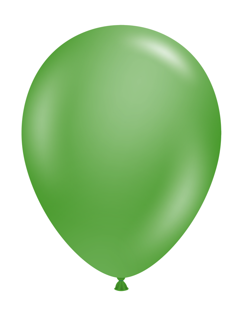 11" Pearl Metallic Green Tuftex Latex Balloons (100 Per Bag)